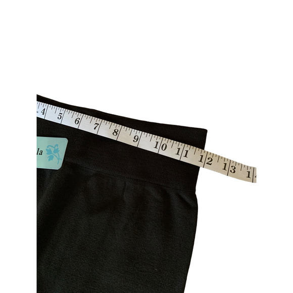 La Scala Black Classic Leggings One Size Midweight Warm Soft Interior NEW - Picture 5 of 7